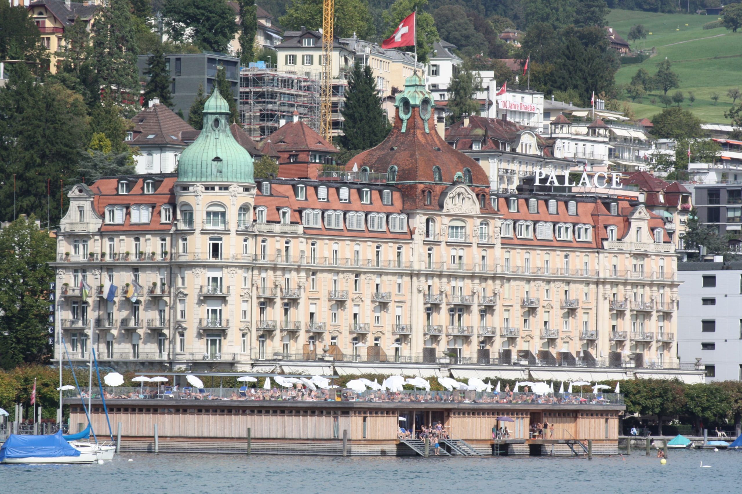 Mandarin Oriental Palace Luzern overlooking Lake Luzern with elegant historic façade and serene lakeside setting